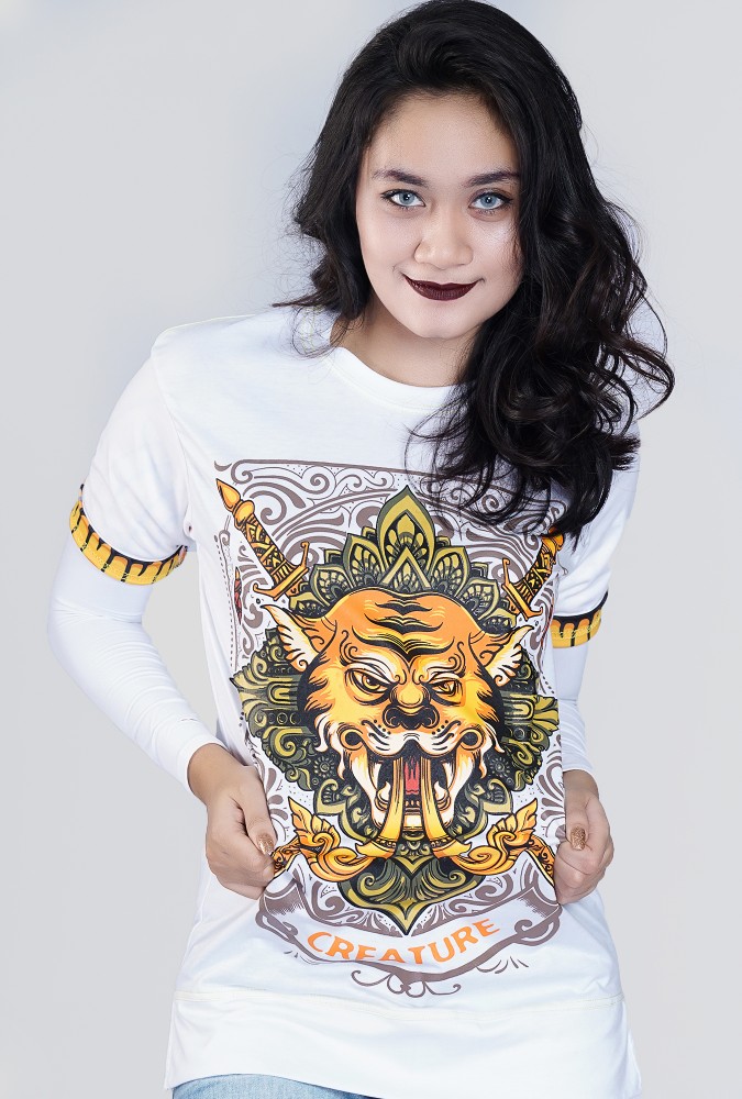 Tiger Monday Born T-shirt Girl (White)