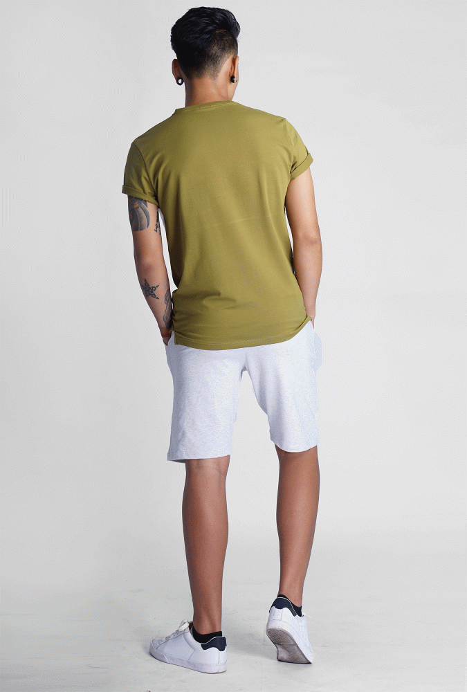 Golden Culture Premium Loop-Cotton Slim Fit T-shirt=