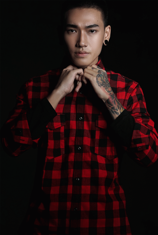  Flannel Black and Red Boy Shirt 