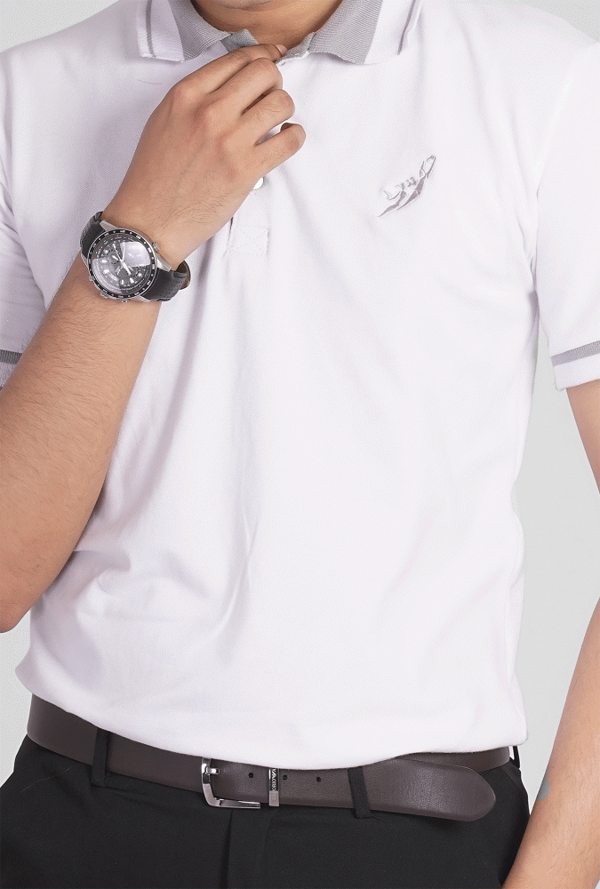 Basic White Polo Shirt