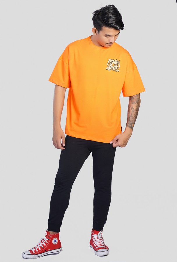 Mary Jane Boy Tshirt (Orange) Design 1