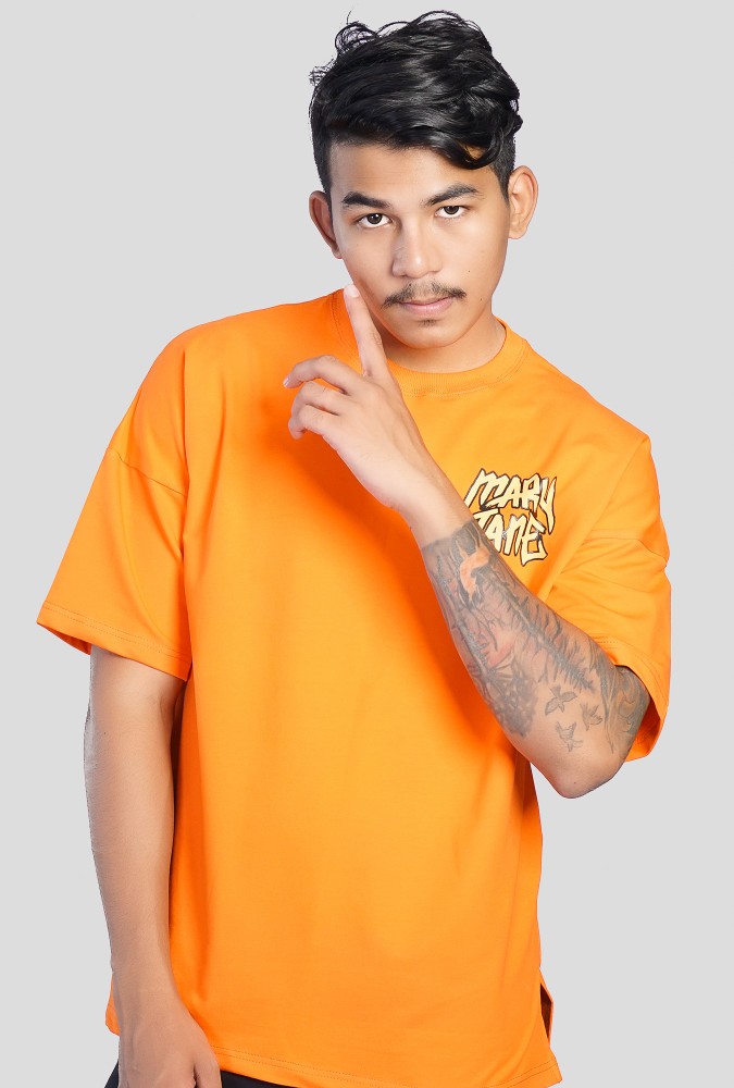 Mary Jane Boy Tshirt (Orange) Design 1