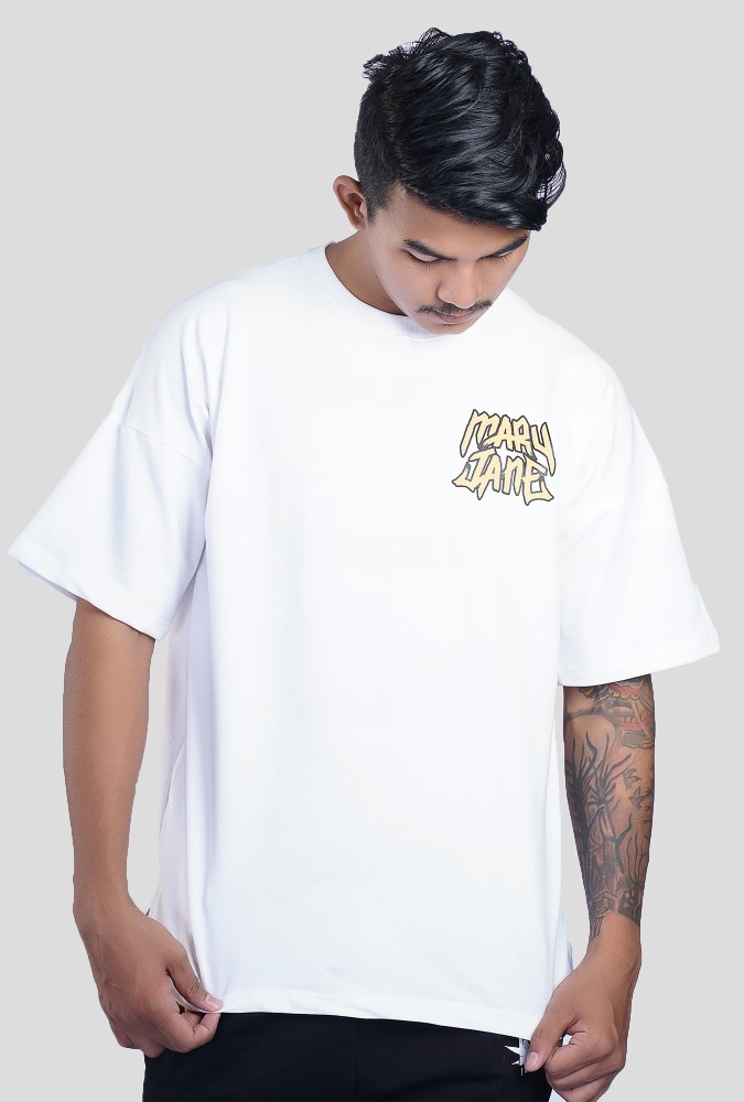 Mary Jane Boy Tshirt (White) Design 1