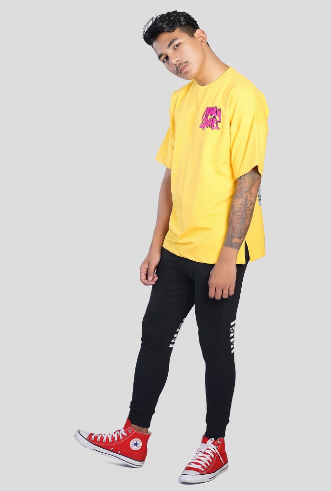Mary Jane Boy Tshirt (Yellow) Design 1