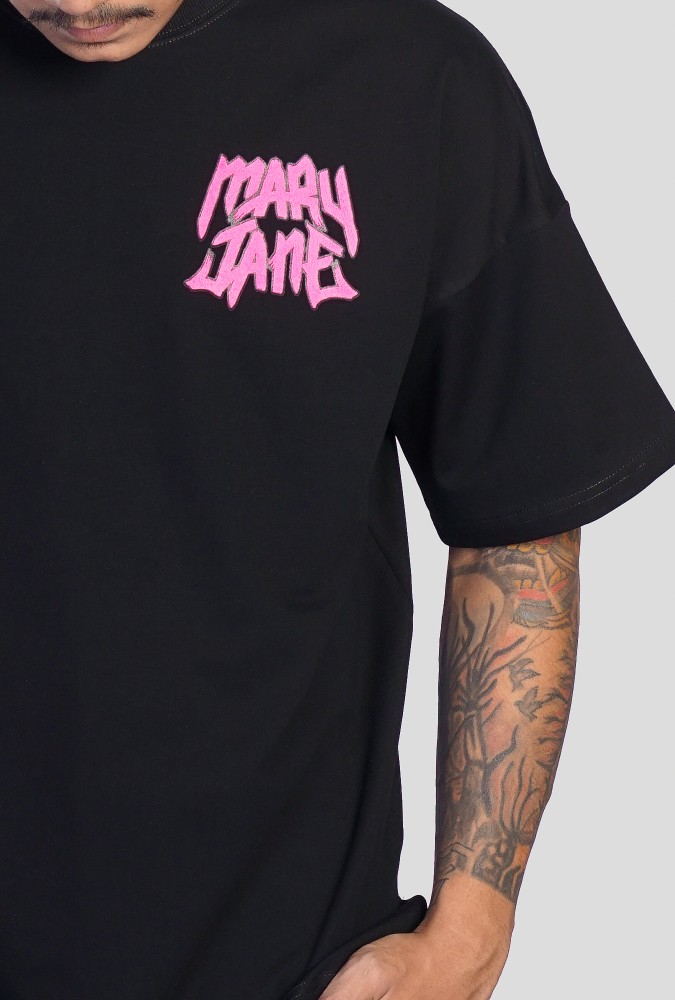 Mary Jane Boy Tshirt (Black) Design 2