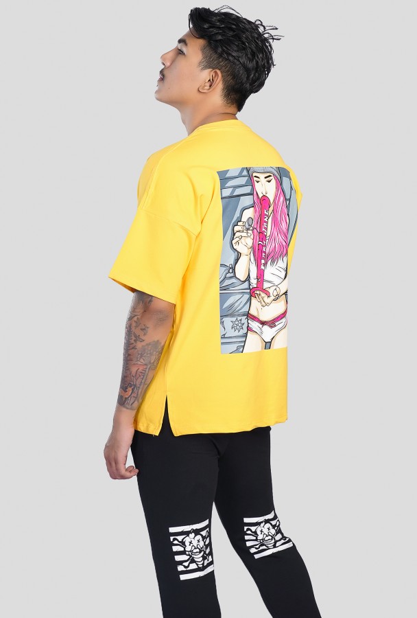 Mary Jane Boy Tshirt (Yellow) Design 2